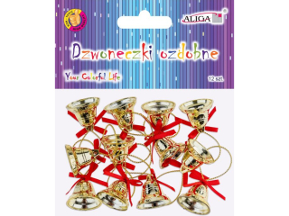 Dzwoneczki ozdobne DZW-2950 rozm. 2cm, op. 12szt.