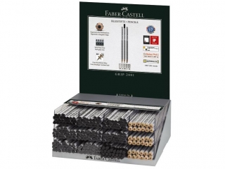 OŁÓWEK GRIP 2001 MIX DISPLAY PLEXI X 252 SZT. FABER-CASTELL