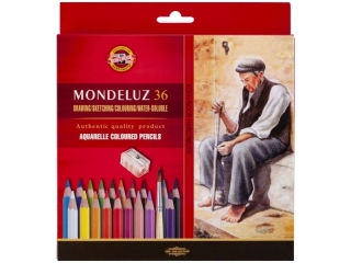 KIN KREDKI MONDELUZ 3712 36 KOLORÓW + PĘDZEL