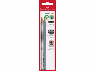 OŁÓWEK GRIP 2001 HB 2 SZT. BLISTER FABER -CASTELL