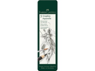 OŁÓWKI GRAPHITE AQUARELLE 5 SZT. OPAKOWA NIE METALOWE FABER-CASTELL