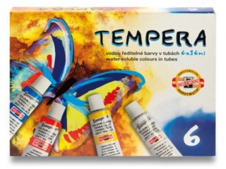 KIN FARBY TEMPERY 1625S0601 16ML 6 KOLOROWE