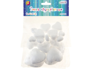 Serca styropianowe BBS-7368 mix wielkoci