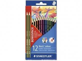 Kredki Noris colour, sześciokątne, 12 kol. (10+2 gratis), Staedtler