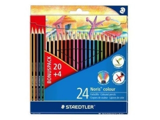 Kredki Noris colour, sześciokątne, 24 kol. (20+4 gratis), Staedtler