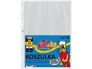Koszulka A4 groszkowa 40 mikronów 100 szt. PAS-7092
