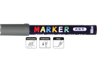 Marker akrylowy 1-2 mm, ciemnoszary, MG