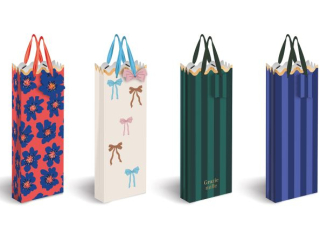 Torebka prezentowa na butelk� Gold Shape [opakowanie=12szt]