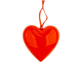 Serce akrylowe ASC-10 czerwone, rozm. 10cm, op. 5szt.