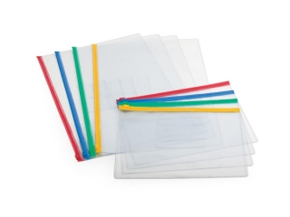 Torebka A5 plastikowa ZIPPER przezroczysta FO21205 [opakowanie=12szt]