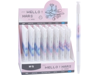 Długopis automatyczny Hello Mars , 0, 5mm, niebieski, display 40szt, MG