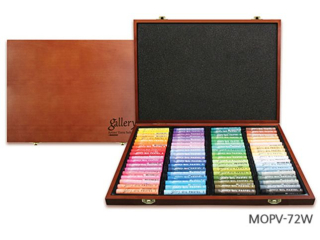 MUNGYO GALLERY ARTISTS PASTELE OLEJNE MIĘKKIE MOPV-72W KOMPLET 72 SZT.W OP. DREWNIANYM