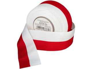 Wst��ki dwukolorowe, materia�owe, 38mm x 20m, op. 4 rol.