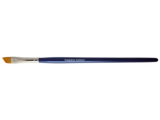 P�dzel do farb akrylowych, nylonowy, uko�ny nr 8, Happy Color [opakowanie=12szt]