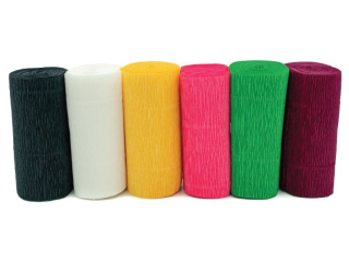 Krepina dekoracyjna KD-03 rozm. 10x250cm, mix 6 kolor�w