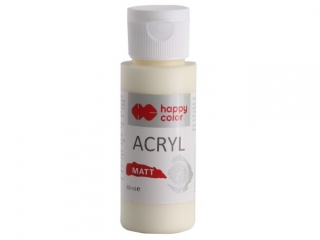 Farba akrylowa Matt, 60 ml, waniliowa delikatność, Happy Color