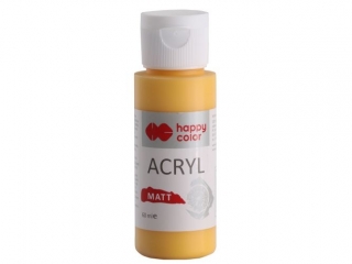 Farba akrylowa Matt, 60 ml, uśmiech kurkumy, Happy Color