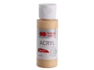 Farba akrylowa Matt, 60 ml, brzoskwiniowy ptyś, Happy Color