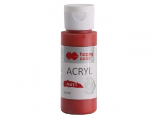 Farba akrylowa Matt, 60 ml, dojrzała żurawina, Happy Color