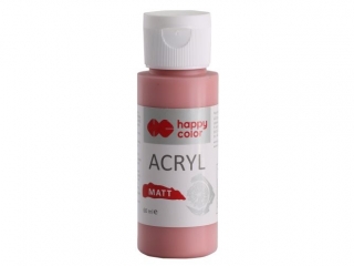 Farba akrylowa Matt, 60 ml, drewno różane, Happy Color
