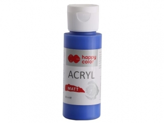 Farba akrylowa Matt, 60 ml, niebieska głębia, Happy Color