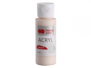 Farba akrylowa Matt, 60 ml, delikatny beż, Happy Color