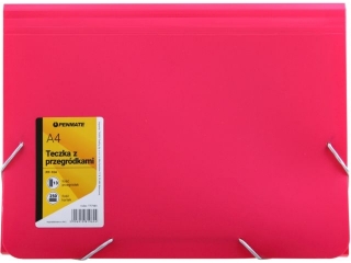 PENMATE TECZKA Z 13-MA PRZEGRÓDKAMI A4 PP-104 RÓŻOWA