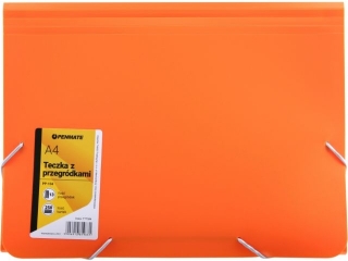 PENMATE TECZKA Z 13-MA PRZEGRÓDKAMI A4 PP-104 POMARAŃCZOWA