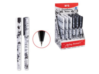 Długopis żelowy Manga 12 konstelacji, 0, 5mm, niebieski, display 24szt, MG