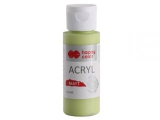 Farba akrylowa Matt, 60 ml, zielona kawa, Happy Color