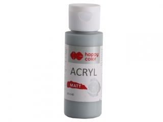 Farba akrylowa Matt, 60 ml, księżycowy kamień, Happy Color
