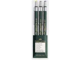 OŁÓWEK AUTOMATYCZNY TK-FINE 3 SZT. W ETU I PLASTIKOWYM (0, 35: 0, 5: 0, 7MM ) FABER-CASTELL