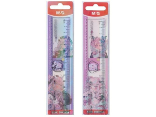 Linijka plastikowa Manga Pink Fantasy, 15cm, MG