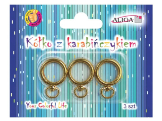Karabi�czyk PH-1440 w kszta�cie ko�a, d�. 4cm, op. 3szt.