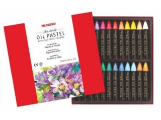 MUNGYO PASTELE OLEJNE AKWARELOWE METALICZNE MAO-24MN KOMPLET 24 SZT.