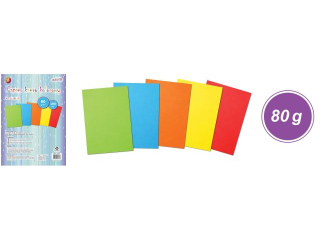 Papier ksero ZPK-3437 kolorowy A4, op. 100szt. (5 kolorów x 20szt.)