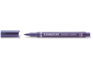Marker metaliczny Metallic marker, okrga kocwka, fioletowy, Staedtler [opakowanie=10szt]