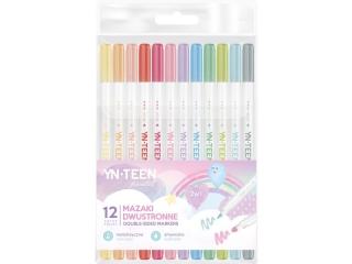 Mazaki dwustronne 12 kol. PASTEL