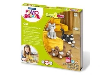 Zestaw Fimo Kids FormxPlay, Koty, 4x42 g, Staedtler [opakowanie=5szt]