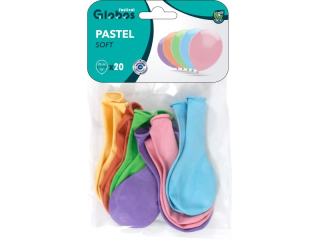 Balony BAL25-20S macaron, mix kolor�w, rozm. 25cm, op. 20szt.