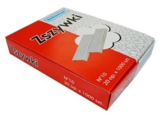 Zszywki NO.10 0490 op. 1000 szt. [opakowanie=20szt]