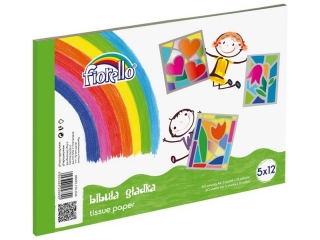 BIBUA GADKA blok  A4 12 kolorw po 5 arkuszy Fiorello KWBN24