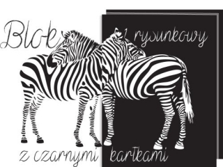 Blok rysunkowy z czarnymi kartkami A3-20