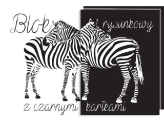 Blok rysunkowy z czarnymi kartkami A4-20