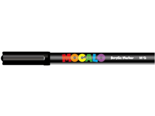 Marker akrylowy Mocalo 1mm czarny 538, MG [opakowanie=9szt]