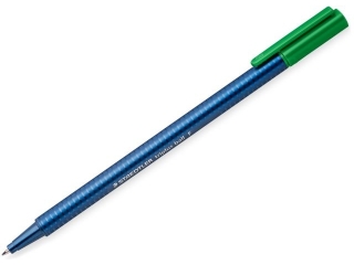 Dugopis triplus ball, F, zielony, Staedtler [opakowanie=10szt]