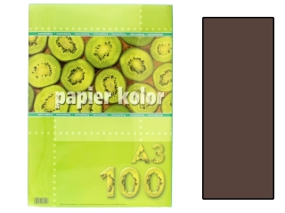 Papier (jk) A3-100 ciemnobrzowy
