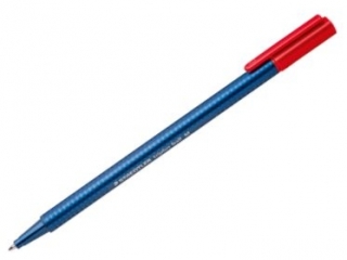 Dugopis triplus ball, M, czerwony, Staedtler [opakowanie=10szt]