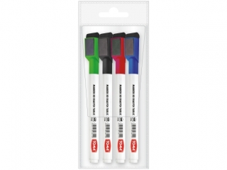 Pisaki do białych tablic z magnesem w nasadce, końcówka 1, 5mm mix Etui