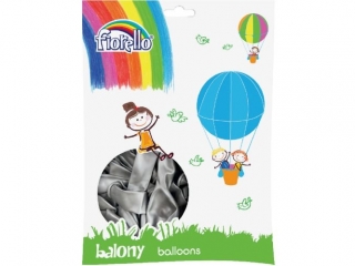 Balony 12 METALLIC ; srebrny ; op. = 100 szt.